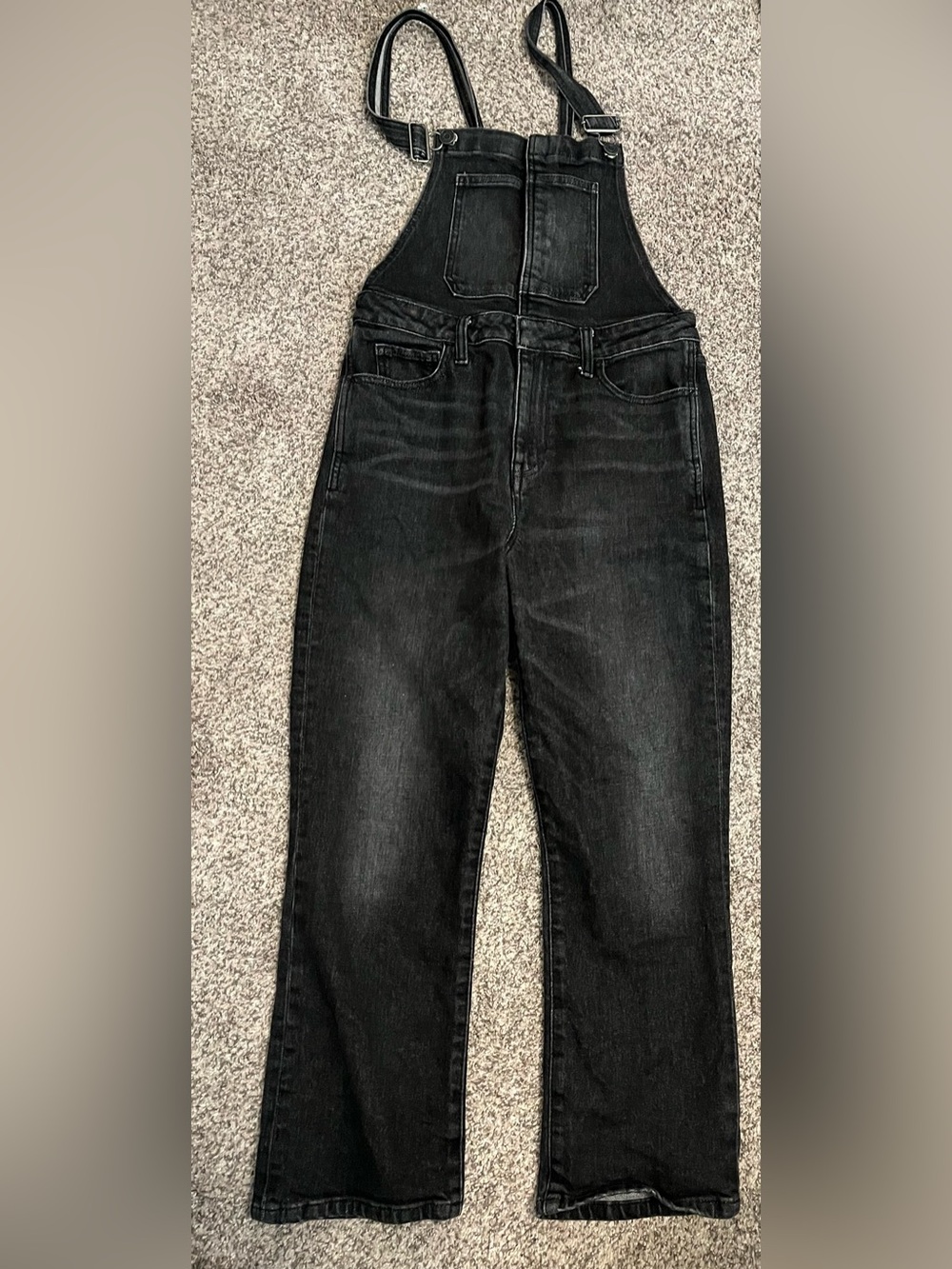 Black Denim Overalls Jeans - WOMEN